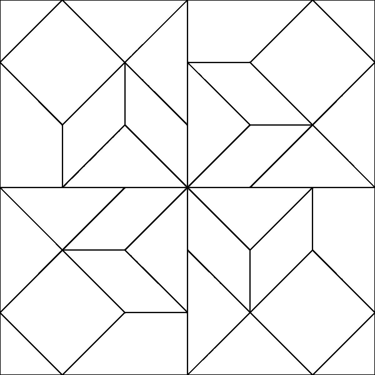 Pattern 174, Mrs. Morgan's Choice barn quilt pattern thumbnail